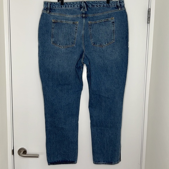 GOOD AMERICAN GOOD BOY JEANS SUPER HIGH RISE SIZE 18 - Picture 9 of 16